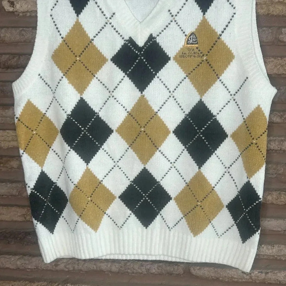 EP Pro La Costa Spa Golf Argyle Sweater Vest Size Medium - Picture 6 of 8